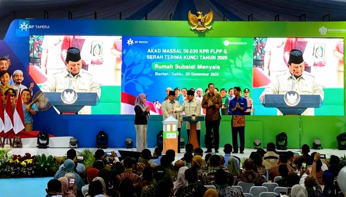 Presiden Prabowo Resmikan Akad Massal 50 Ribu Rumah Subsidi