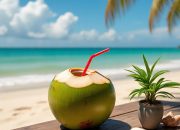 Ilustrasi Minuman Air Kelapa