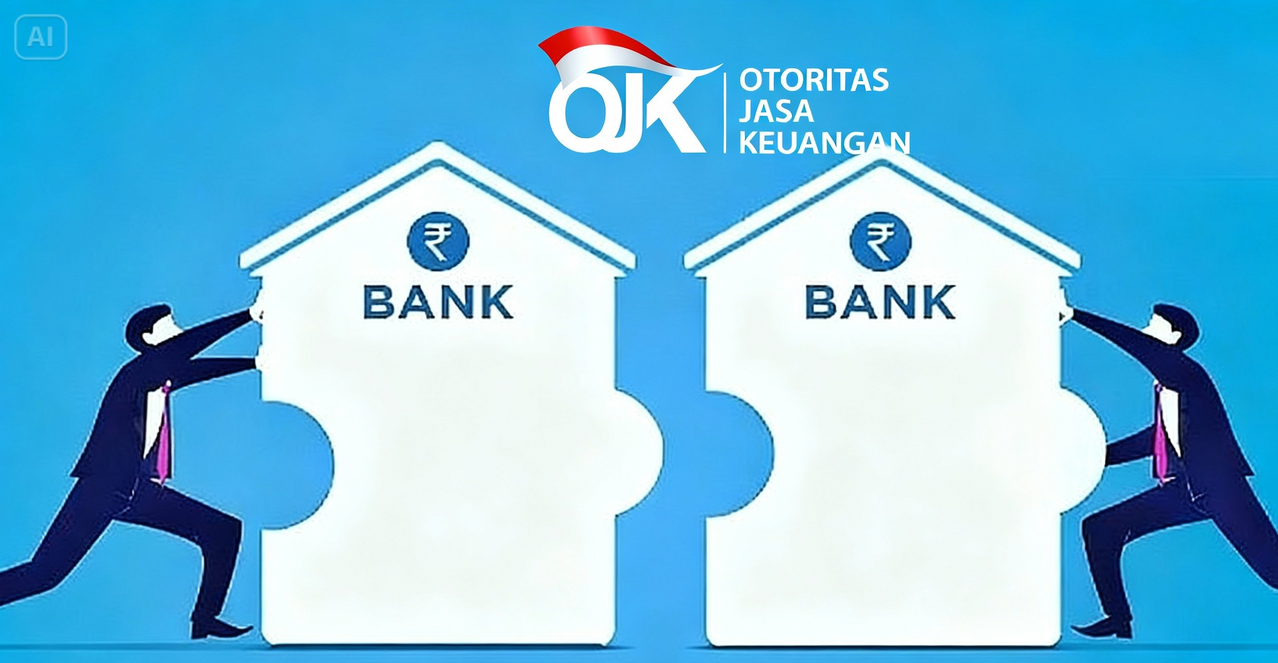 Ilustrasi OJK Dorong Bank-Bank Kecil Merger