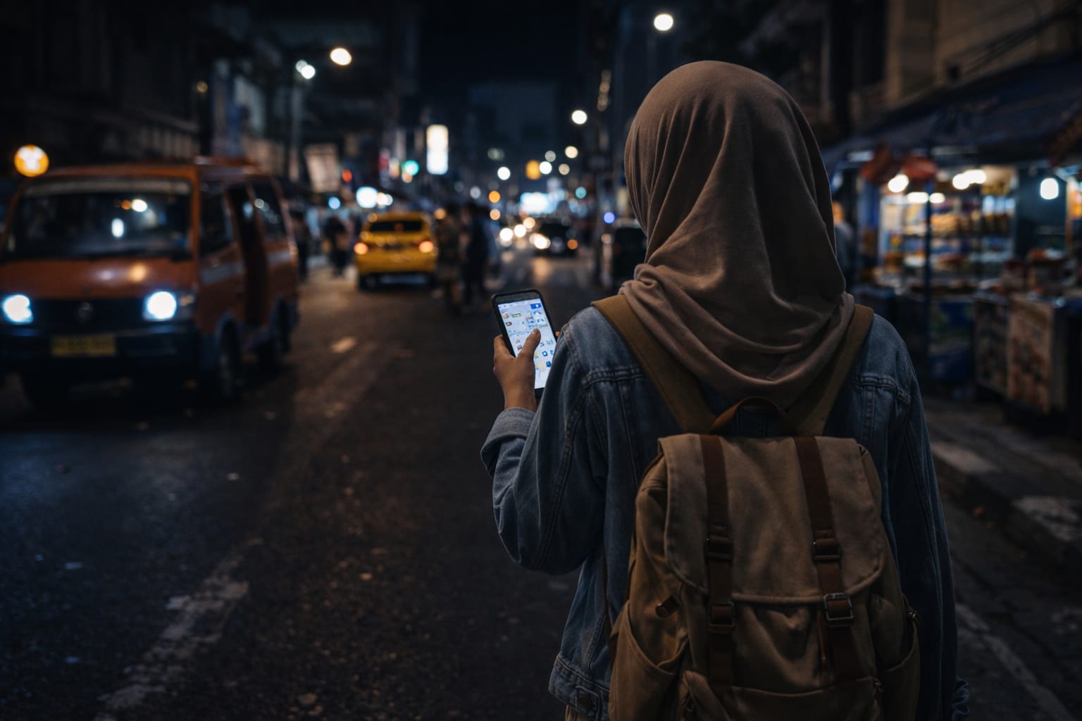 Suasana Malam di Kota Bandung