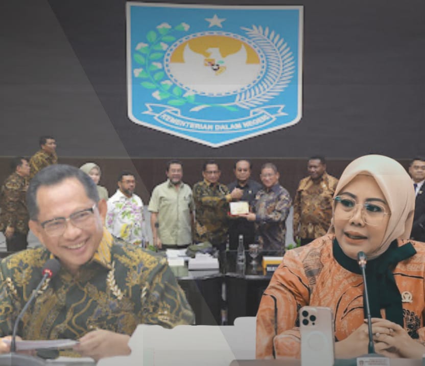 Rapat Kerja Komite I DPD RI bersama Mendagri di Senayan, Kamis (11/12/2025).