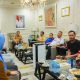 Rapat pengamanan aksi unjuk rasa serikat buruh di Kantor Pemda Karawang