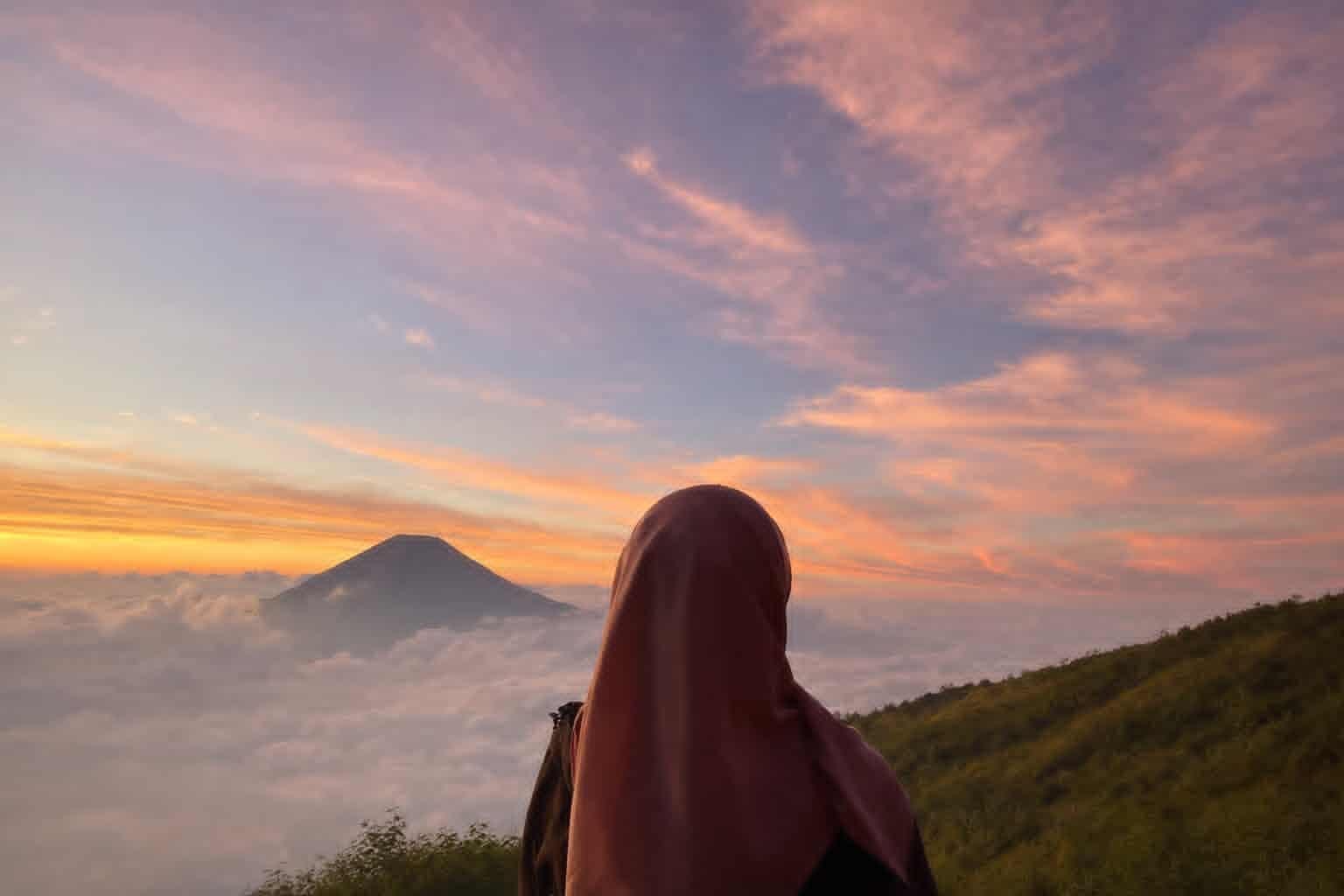 Ilustrasi: Menikmati Panorama dari Puncak Gunung