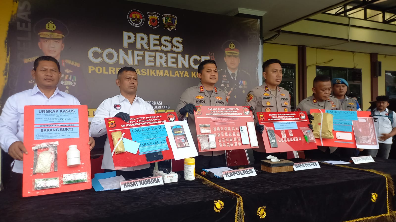 Konfrensi Pers Polres Tasikmalaya