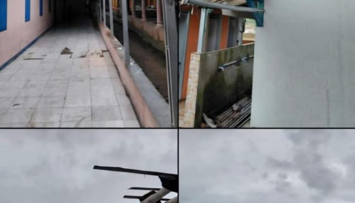 ‎Angin Puting Beliung Rusak Pesantren dan Rumah Warga di Tegalwaru