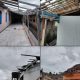 Rumah-rumah rusak akibat puting beliung