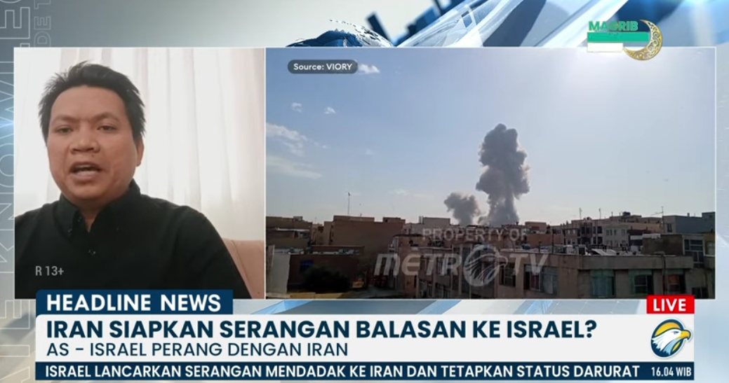 Foto Serangan Rudal Israel di Teheran Iran