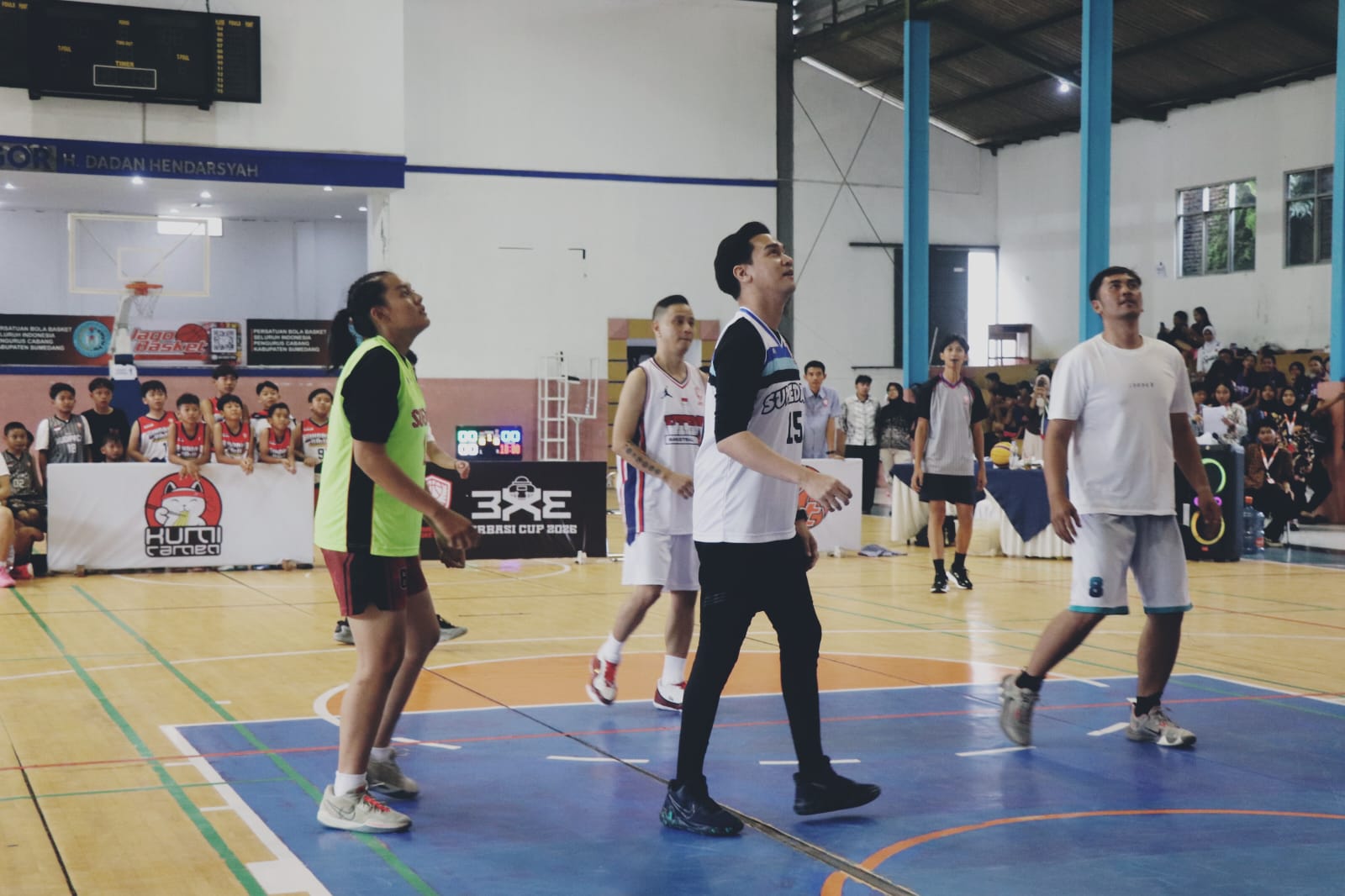 Kejuaraan Bola Basket 3 on 3 Perbasi Cup 2026 di GOR H. Dadan Hendarsyah sukses digelar.
