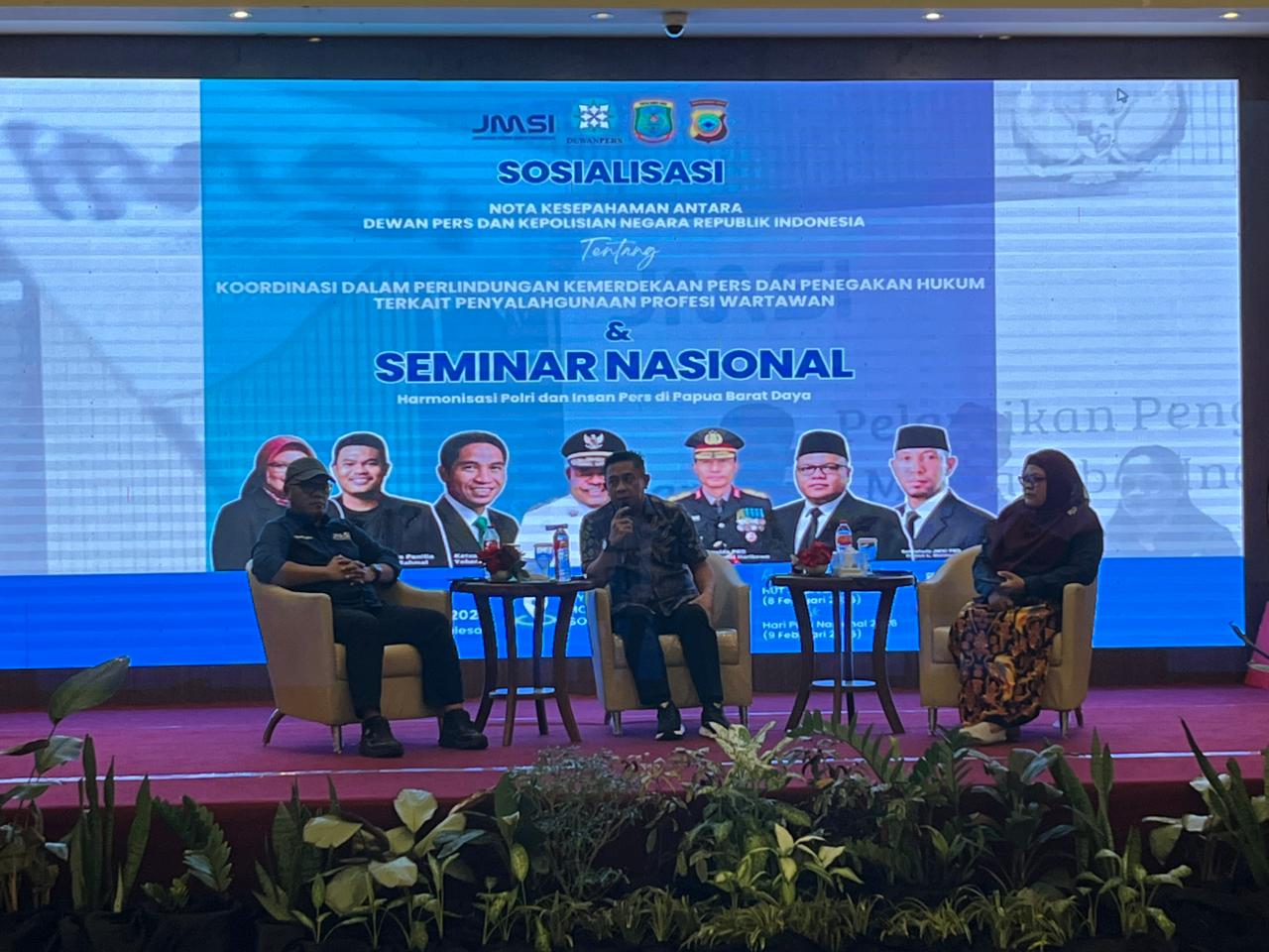 Seminar Nasional Harmonisasi Polri dan Insan Pers di Provinsi Papua Barat Daya