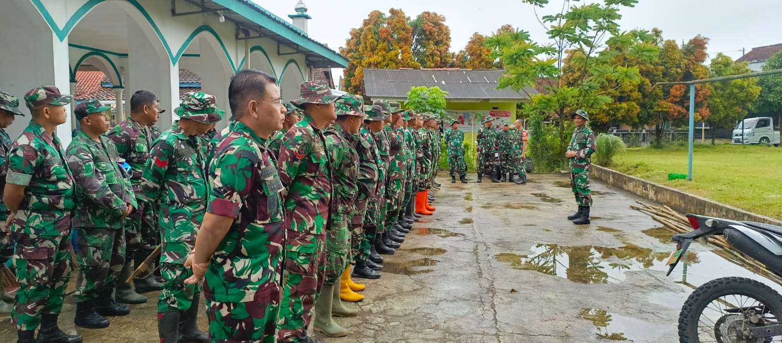 Persiapan pembukaan TNI Manunggal Membangun Desa (TMMD) ke-127 di Kabupaten Sukabumi