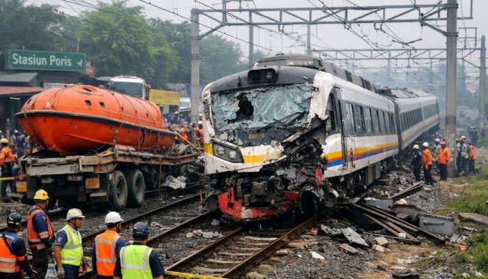 Kereta Bandara Tabrak Truk di Poris, Layanan Terganggu