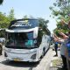 Dinas Perhubungan (Dishub) Kabupaten Bandung melaksanakan program mudik gratis, yang dilepas langsung oleh Bupati Bandung Dadang Supriatna di Dome Bale Rame Soreang