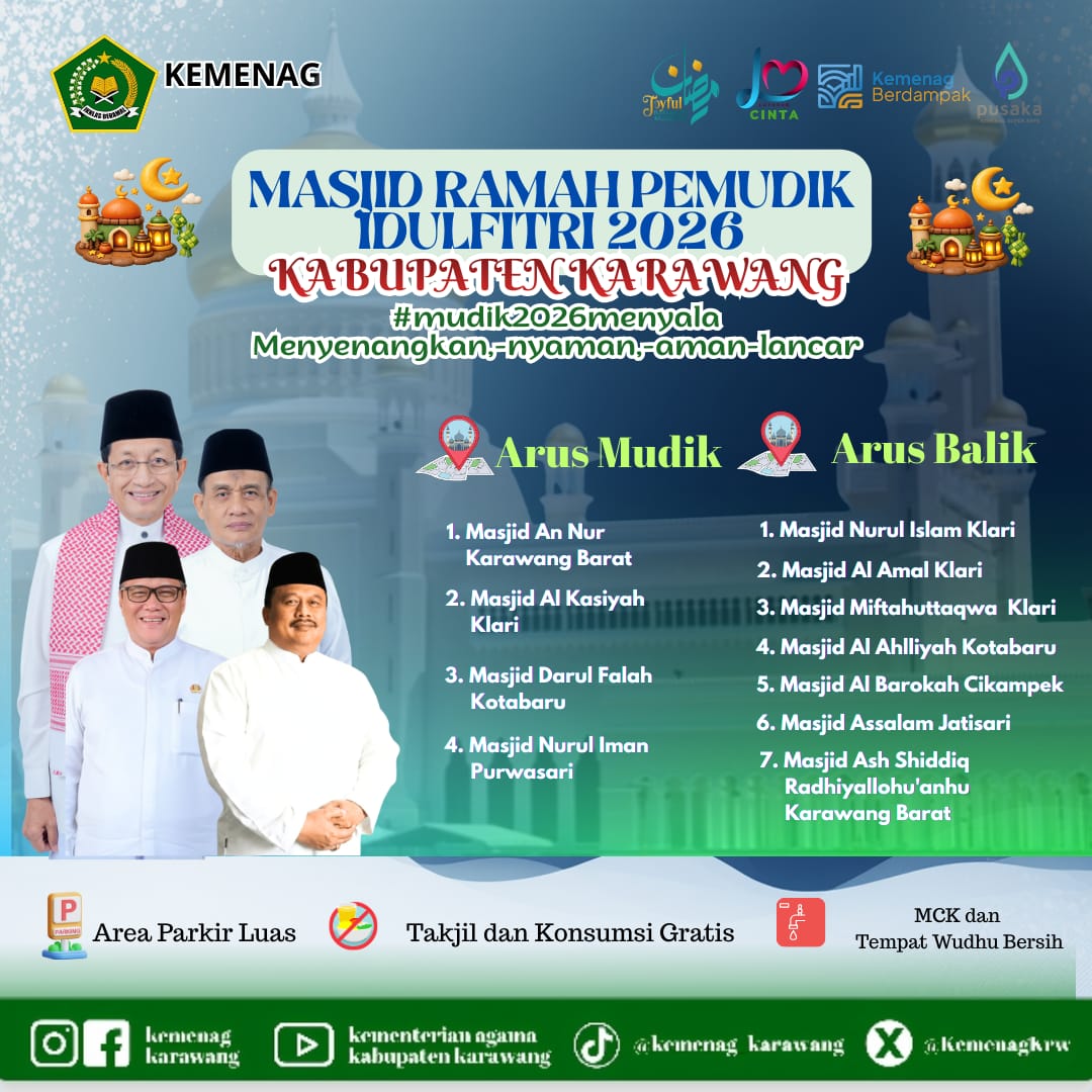 Famplet Program Mudik Kemenag Kabupaten Karawang
