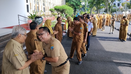 Apel Akbar Gabungan dan Halal Bihalal di Bale Kota,