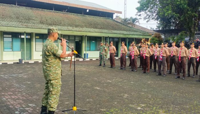 Kader Pesantren Digembleng Militer, 40 Kadet Dilepas Dandim Sukabumi