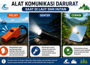 Peluit, Senter, dan Cermin Jadi Alat Penting Saat Darurat di Alam Terbuka