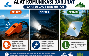 Peluit, Senter, dan Cermin Jadi Alat Penting Saat Darurat di Alam Terbuka