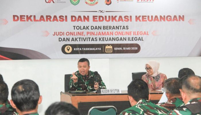 Kodim 0612 dan OJK Tasik Deklarasi Perang Judi Online
