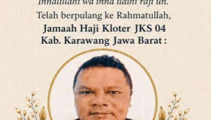 Usai Umrah Wajib, Jemaah Haji Karawang Wafat