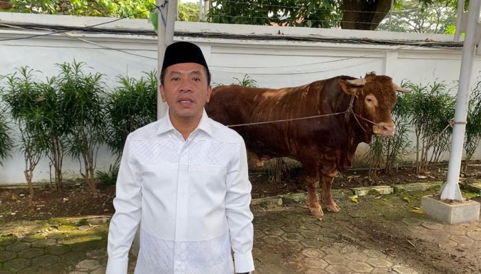 Daging Kurban Sapi 1,2 Ton dari Prabowo Ditebar ke Warga Karawang