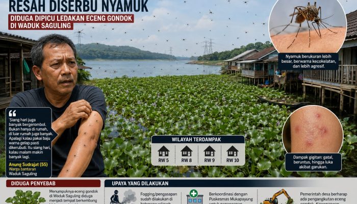 Nyamuk Serbu KBB, Warga Kaitkan dengan Eceng Gondok Saguling