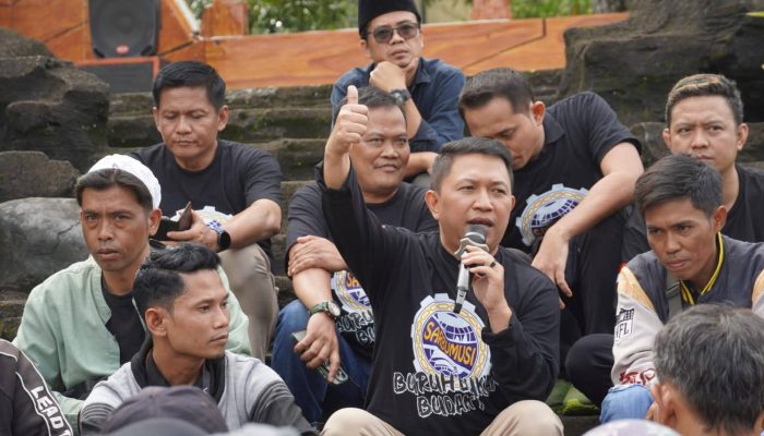 May Day Sukabumi Cair, Wabup Andreas Ngariung Bareng Buruh