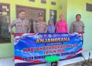 Sentuhan Humanis Polsek Mangkubumi Jelang HUT Bhayangkara