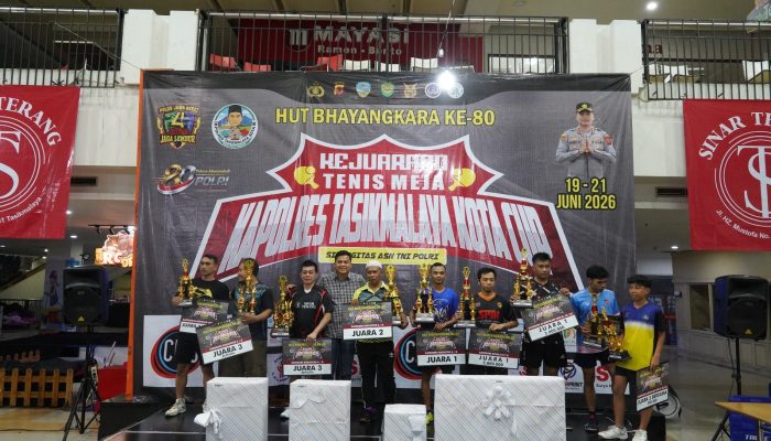 590 Atlet Adu Smash, Kapolres Tasik Cup Gegerkan Bhayangkara