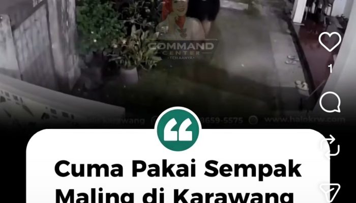 Cuma Pakai Sempak, Maling di Karawang Gasak Perhiasan!