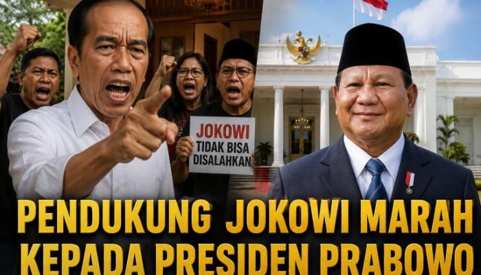 Pendukung Jokowi Marah Kepada Presiden Prabowo