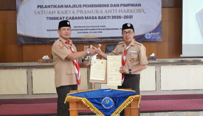 Saka Pramuka Anti Narkoba Sukabumi Resmi Dilantik, Bidik Pramuka Bersinar
