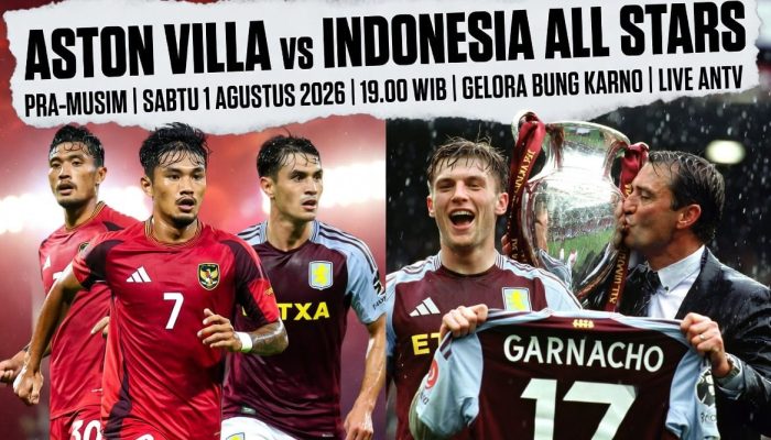 Garnacho Debut di GBK, Aston Villa Bawa Trofi Europa League ke Jakarta