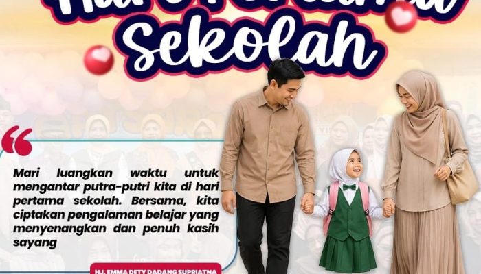 KDS Gaungkan “Antar Anak”, Hari Pertama Sekolah Harus Ramah