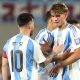 Nico Paz dan Messi