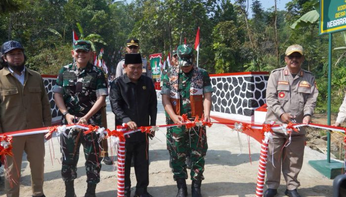 Selesai dalam 35 Hari, Jembatan Garuda Suci Sukabumi Buka Akses Roda Empat