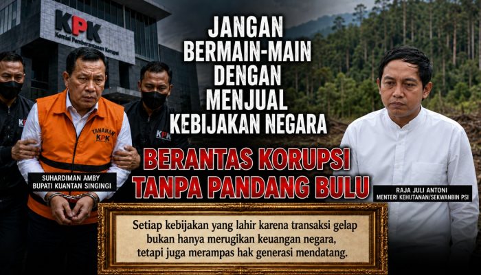 KPK Harus Segera Usut Raja Juli Antoni