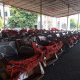Ratusan becak listrik bantuan Presiden Prabowo yang akan disalurkan kepada abang becak lansia di Kabupaten Sumedang.
