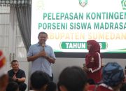 Bupati Sumedang Dony Ahmad Munir memberikan pembekalan kepada 293 kontingen PORSENI Jabar 2026