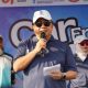 Ribuan warga mengikuti senam massal dan aktivitas olahraga saat pencanangan program GEMAR yang dirangkaikan dengan Car Free Day di Jalan Ahmad Yani, Garut Kota, dihadiri Bupati Garut dan perwakilan Kemenpora RI.
