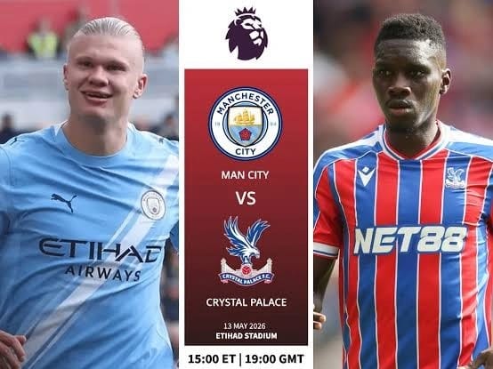 Pemain Crystal Palace dan Manchester City bersiap bertanding pada pekan kedua Premier League 2026/2027 di Selhurst Park, London.