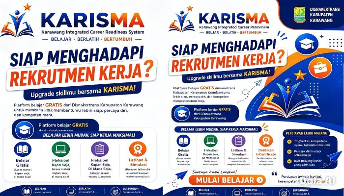 KARISMA Diluncurkan, Disnakertrans Karawang Bantu Warga Siap Kerja