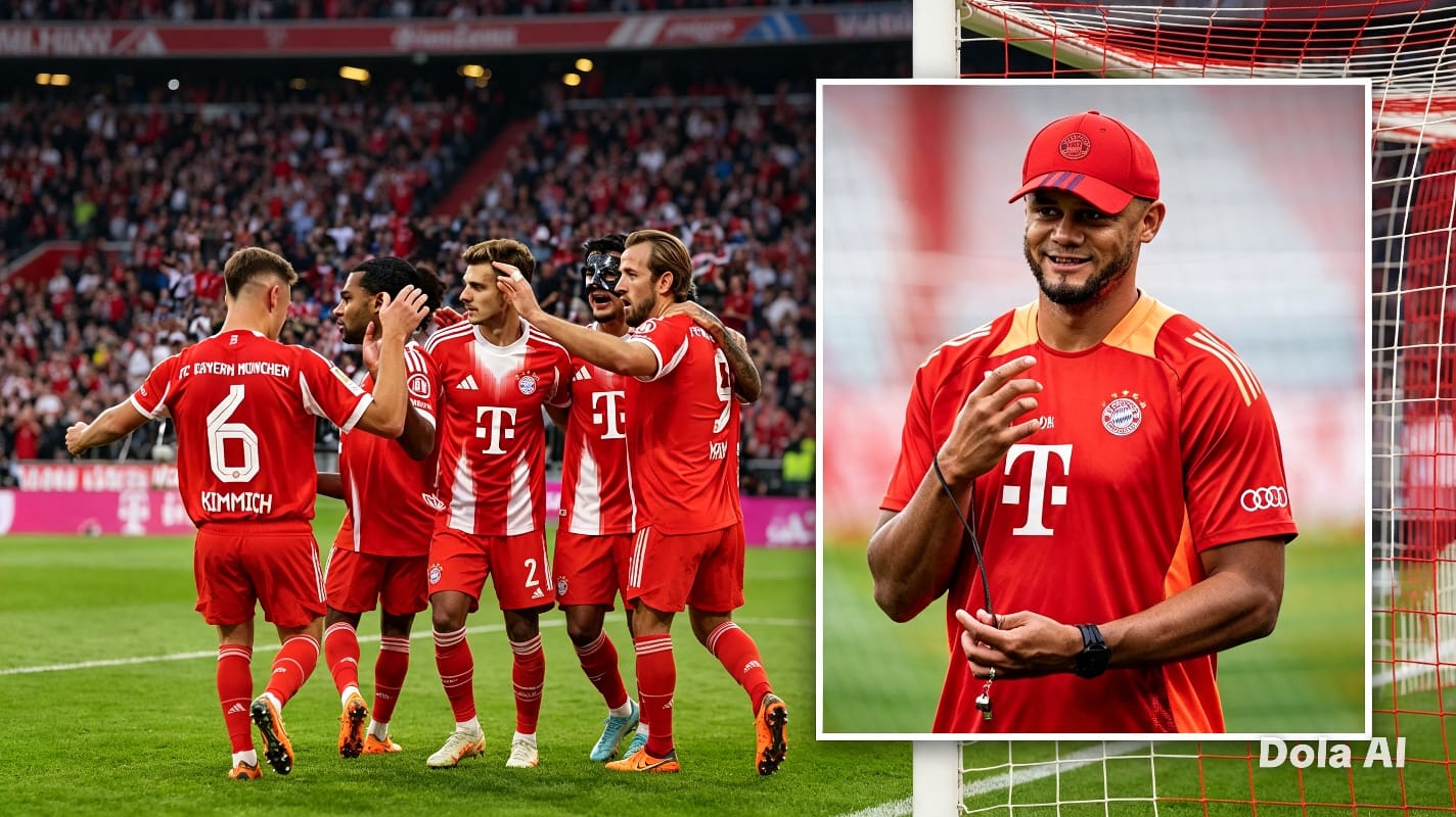 Vincent Kompany memimpin latihan Bayern Munchen jelang musim 2026/2027.
