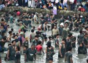 Ribuan Warga Serbu Kolam Al Kamil, 1,5 Ton Ikan Ditebar Meriahkan HUT RI