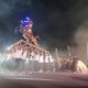 Pawai lampion HUT ke-81 RI di Alun-Alun Sumedang menampilkan mobil hias dan lampion khas Sumedang.