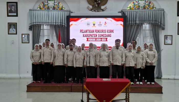 32 Pengurus KORMI Sumedang Dilantik, Bupati Dony: Olahraga Jadi Budaya Hidup