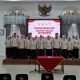 Bupati Sumedang H. Dony Ahmad Munir menghadiri pelantikan 32 pengurus KORMI Sumedang masa bakti 2026-2031 di Gedung Negara, didampingi Ketua Umum KORMI Jabar Ir. Denda Alamsyah dan jajaran pengurus baru.