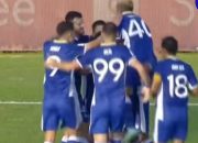 Perayaan gol Uilliam Barros saat Persib mengalahkan Persija 2-1 di semifinal Piala Presiden 2026 di Stadion Kapten I Wayan Dipta.