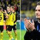 Para pemain Dortmund merayakan gol indah bersama rekan setimnya. Penampilan impresif para wonderkids menjadi kunci kebangkitan performa Dortmund di bawah Niko Kovač.