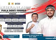 Piala Dony-Yoshua U-21 Sumedang digelar 19 Agustus–17 Oktober 2026