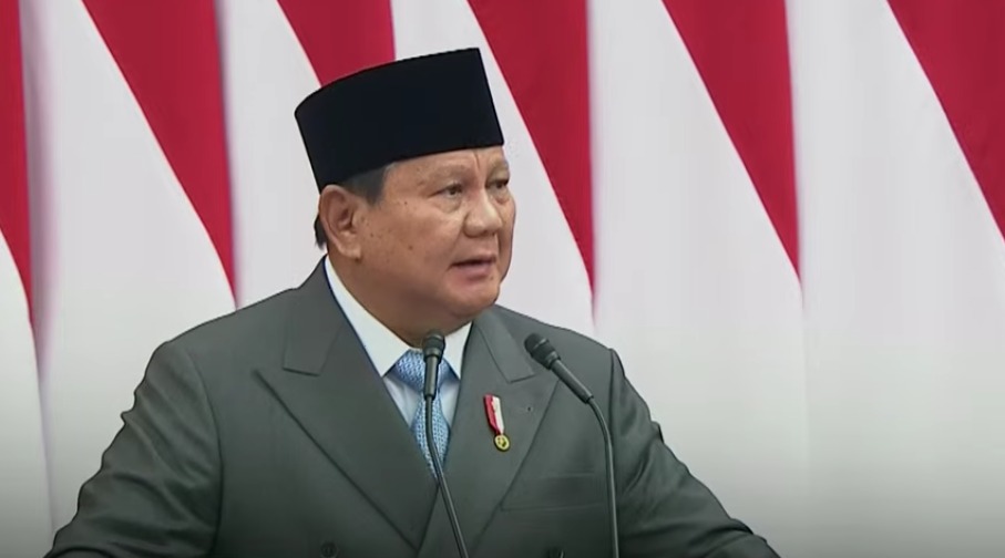 Presiden RI Prabowo Subianto menyampaikan laporan kinerja 21 bulan pemerintahannya dalam Pidato Kenegaraan pada Sidang Tahunan MPR RI